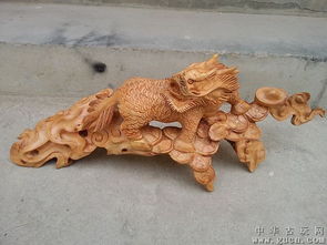 正宗太行料崖柏隨行麒麟送寶擺件精品收藏