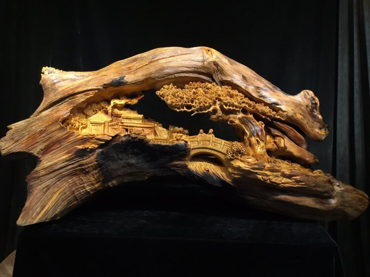 崖柏根雕鑒賞四大步驟